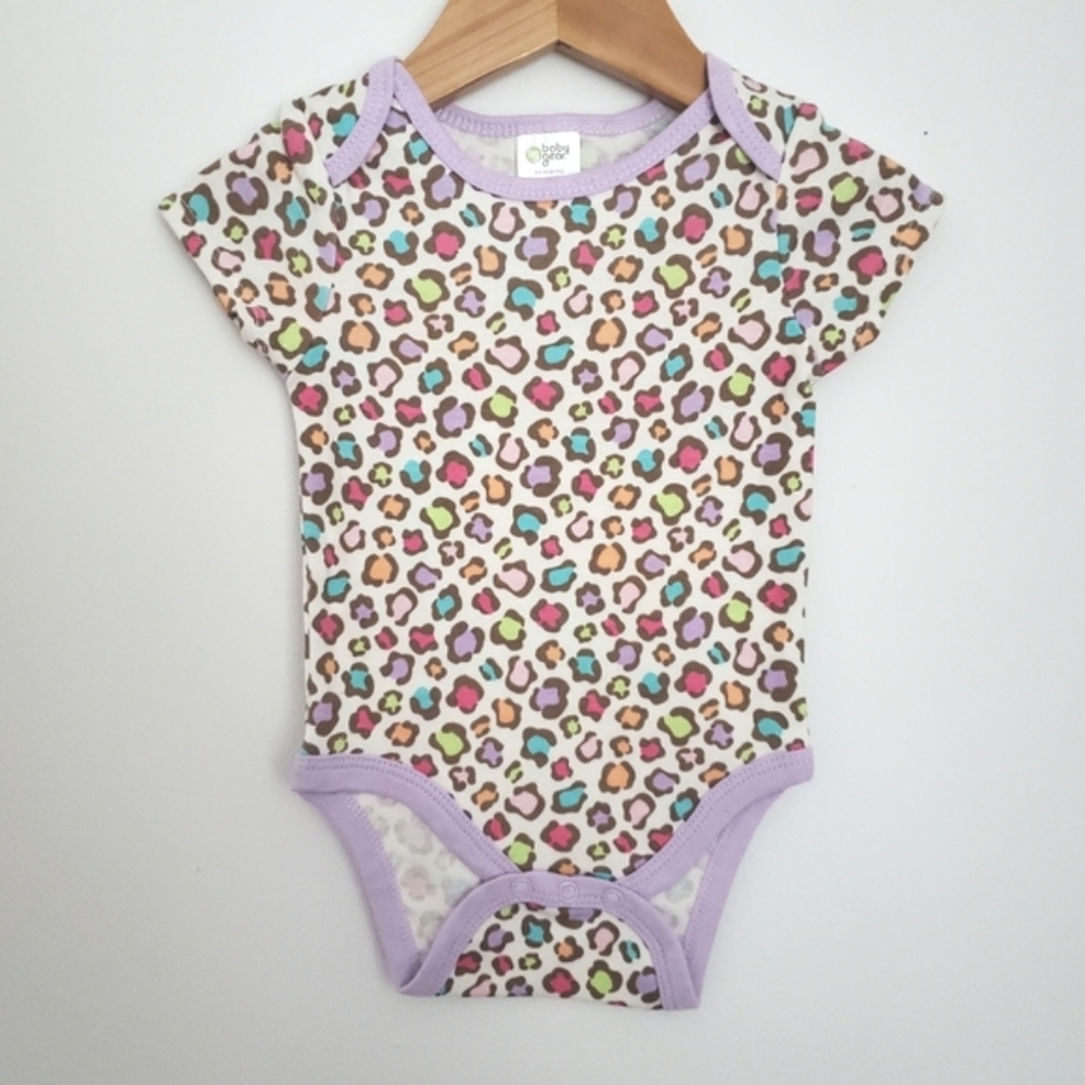 🆕️Baby Leopard Colourful Onesie 6-9M